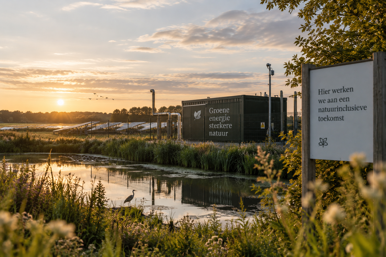 Nature-inclusive production sites